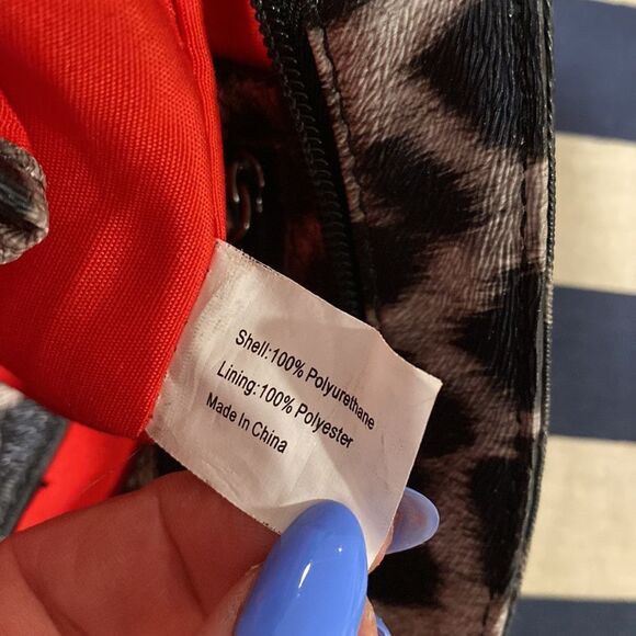 Carlos Santana cheetah print metal chain strap shoulder bag - Picture 7 of 10